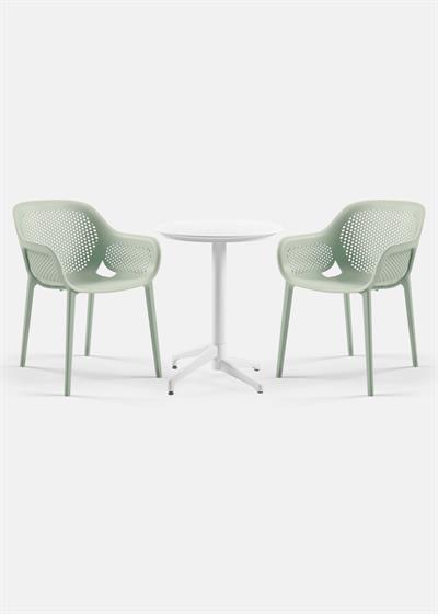 TİLİA BİSTRO SET MOON MASA SABİT Ø60 CM YUVARLAK - ATRA KOLTUK