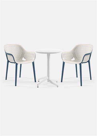 TİLİA BİSTRO SET MOON MASA SABİT Ø60 CM YUVARLAK - ATRA KOLTUK