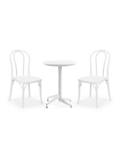 TİLİA BİSTRO SET MOON MASA SABİT Ø60 CM YUVARLAK - SOZO SANDALYE