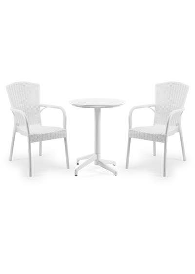 TİLİA BİSTRO SET MOON MASA SABİT Ø60 CM YUVARLAK - ROYAL KOLTUK