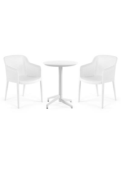 TİLİA BİSTRO SET MOON MASA SABİT Ø60 CM YUVARLAK - OCTA KOLTUK