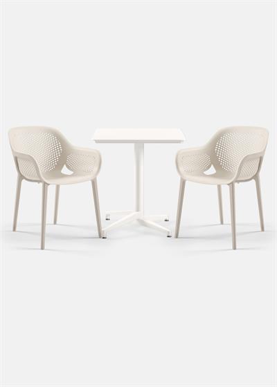 TİLİA BİSTRO SET MOON MASA SABİT 70X70 KARE - ATRA KOLTUK