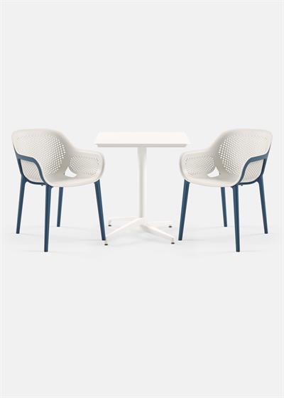 TİLİA BİSTRO SET MOON MASA SABİT 70X70 KARE - ATRA KOLTUK