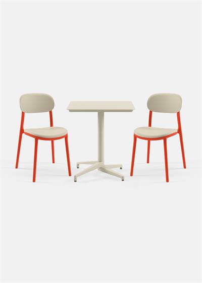 TİLİA BİSTRO SET MOON MASA SABİT 70X70 KARE - ALİ SANDALYE