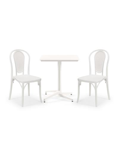 TİLİA BİSTRO SET MOON MASA SABİT 70X70 KARE - SOZO-C SANDALYE