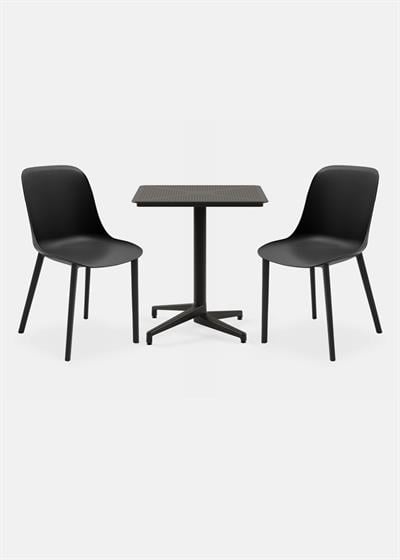 TİLİA BİSTRO SET MOON MASA SABİT 70X70 KARE - SHELL-P SANDALYE