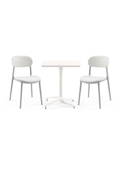 TİLİA BİSTRO SET MOON MASA SABİT 70X70 KARE - ALİ SANDALYE