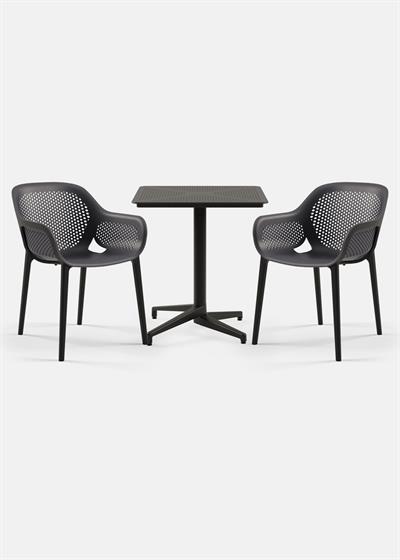 TİLİA BİSTRO SET MOON MASA SABİT 70X70 KARE - ATRA KOLTUK