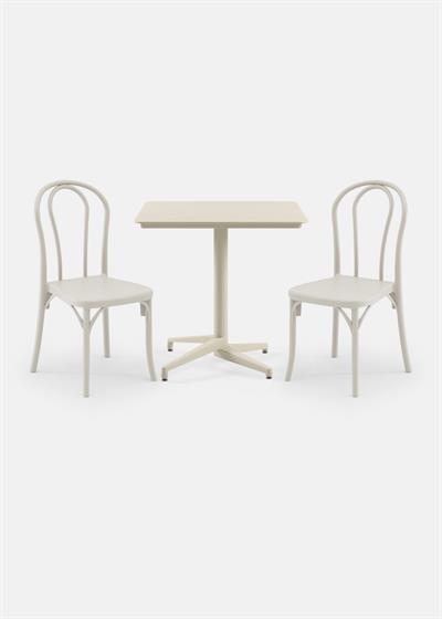 TİLİA BİSTRO SET MOON MASA SABİT 80X80 KARE - SOZO SANDALYE