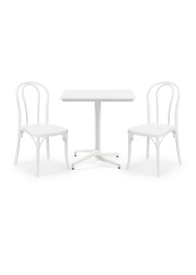 TİLİA BİSTRO SET MOON MASA SABİT 80X80 KARE - SOZO SANDALYE