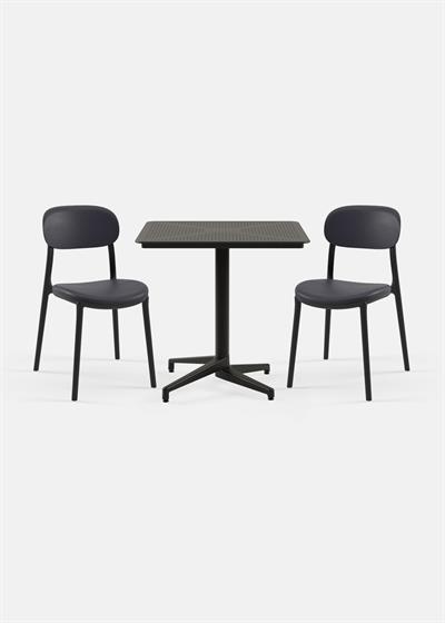 TİLİA BİSTRO SET MOON MASA SABİT 80X80 KARE - ALİ SANDALYE