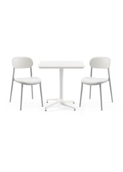 TİLİA BİSTRO SET MOON MASA SABİT 80X80 KARE - ALİ SANDALYE