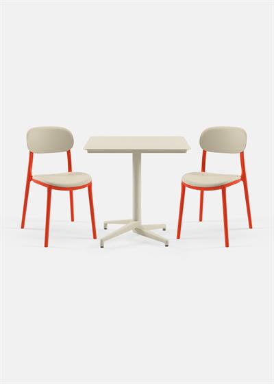 TİLİA BİSTRO SET MOON MASA SABİT 80X80 KARE - ALİ SANDALYE