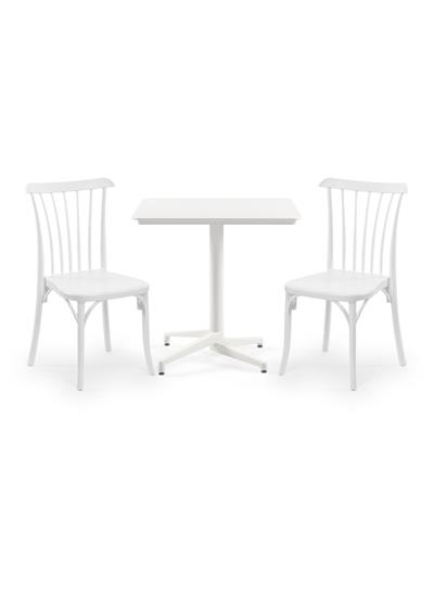 TİLİA BİSTRO SET MOON MASA SABİT 80X80 KARE - GOZO SANDALYE