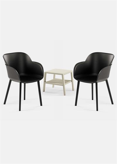 TİLİA MİNİ COFFE SET JOKER SEHPA 43X43 - SHELL-P KOLTUK