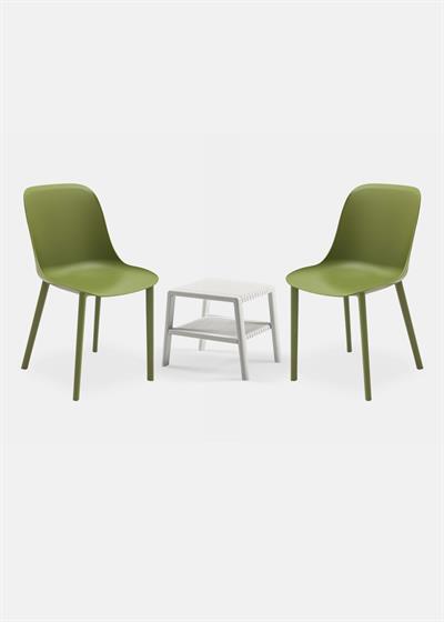 TİLİA MİNİ COFFE SET JOKER SEHPA 43X43 - SHELL-P SANDALYE