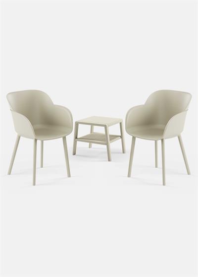 TİLİA MİNİ COFFE SET JOKER SEHPA 43X43 - SHELL-P KOLTUK