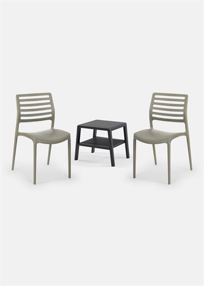 TİLİA MİNİ COFFE SET JOKER SEHPA 43X43 - LOUİSE SANDALYE