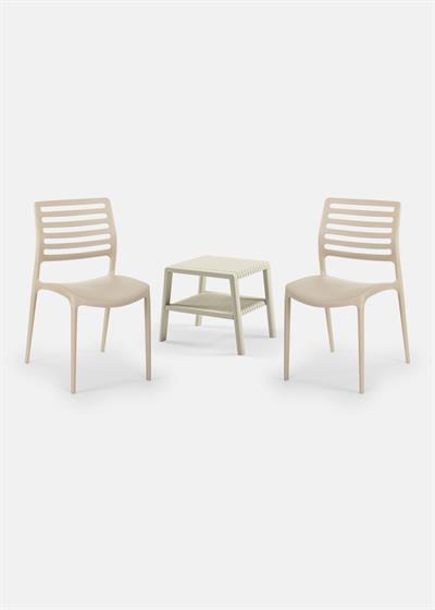 TİLİA MİNİ COFFE SET JOKER SEHPA 43X43 - LOUİSE SANDALYE