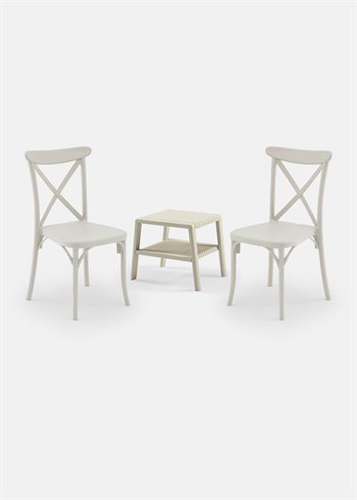 TİLİA MİNİ COFFE SET JOKER SEHPA 43X43 - CAPRİ SANDALYE