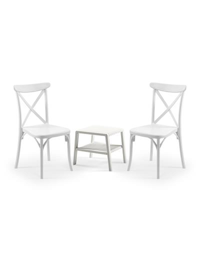 TİLİA MİNİ COFFE SET JOKER SEHPA 43X43 - CAPRİ SANDALYE