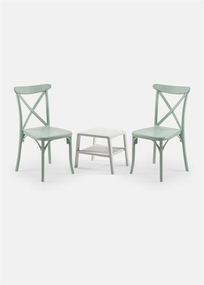 TİLİA MİNİ COFFE SET JOKER SEHPA 43X43 - CAPRİ SANDALYE