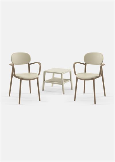 TİLİA MİNİ COFFE SET JOKER SEHPA 43X43 - DUO KOLTUK