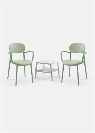 TİLİA MİNİ COFFE SET JOKER SEHPA 43X43 - DUO KOLTUK