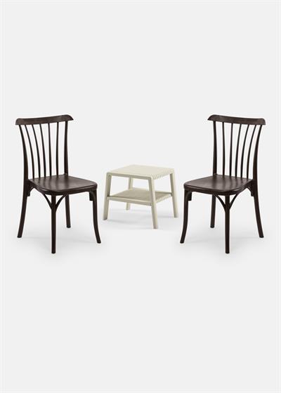 TİLİA MİNİ COFFE SET JOKER SEHPA 43X43 - GOZO SANDALYE