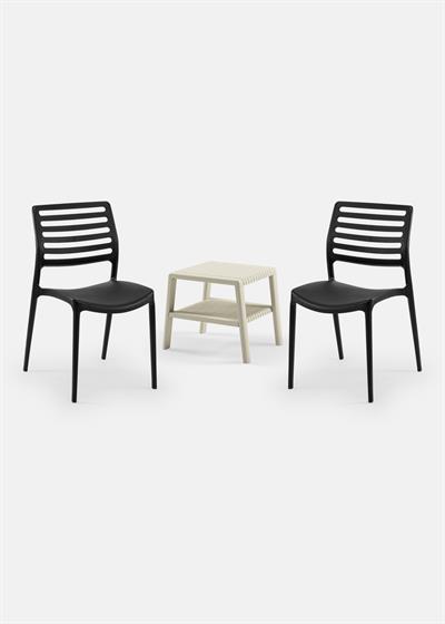 TİLİA MİNİ COFFE SET JOKER SEHPA 43X43 - LOUİSE SANDALYE