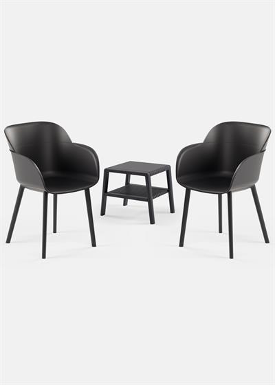 TİLİA MİNİ COFFE SET JOKER SEHPA 43X43 - SHELL-P KOLTUK