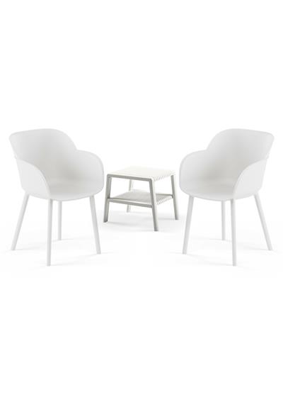 TİLİA MİNİ COFFE SET JOKER SEHPA 43X43 - SHELL-P KOLTUK