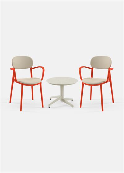 TİLİA MİNİ COFFE SET MOON SEHPA Ø60 CM YUVARLAK - DUO KOLTUK