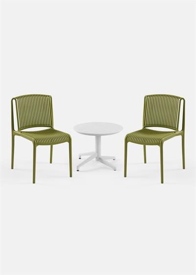 TİLİA MİNİ COFFE SET MOON SEHPA Ø60 CM YUVARLAK - NES SANDALYE