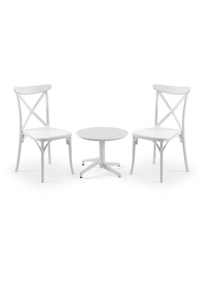 TİLİA MİNİ COFFE SET MOON SEHPA Ø60 CM YUVARLAK - CAPRİ SANDALYE