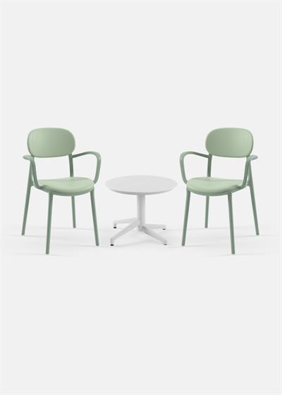 TİLİA MİNİ COFFE SET MOON SEHPA Ø60 CM YUVARLAK - DUO KOLTUK