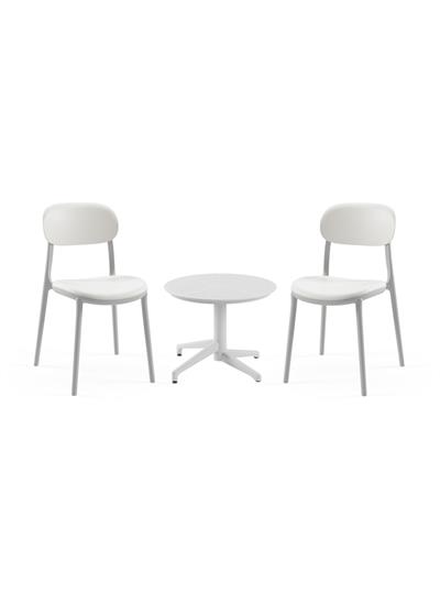 TİLİA MİNİ COFFE SET MOON SEHPA Ø60 CM YUVARLAK - ALİ SANDALYE