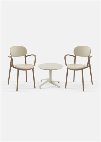 TİLİA MİNİ COFFE SET MOON SEHPA Ø60 CM YUVARLAK - DUO KOLTUK