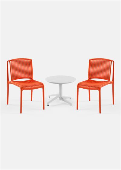 TİLİA MİNİ COFFE SET MOON SEHPA Ø60 CM YUVARLAK - NES SANDALYE