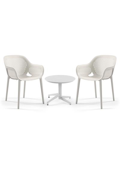 TİLİA MİNİ COFFE SET MOON SEHPA Ø60 CM YUVARLAK - ATRA KOLTUK