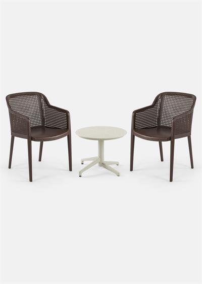 TİLİA MİNİ COFFE SET MOON SEHPA Ø60 CM YUVARLAK - OCTA KOLTUK