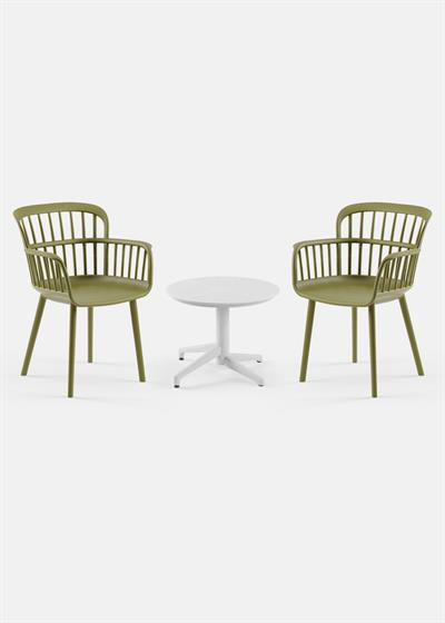 TİLİA MİNİ COFFE SET MOON SEHPA Ø60 CM YUVARLAK - EVA-P KOLTUK