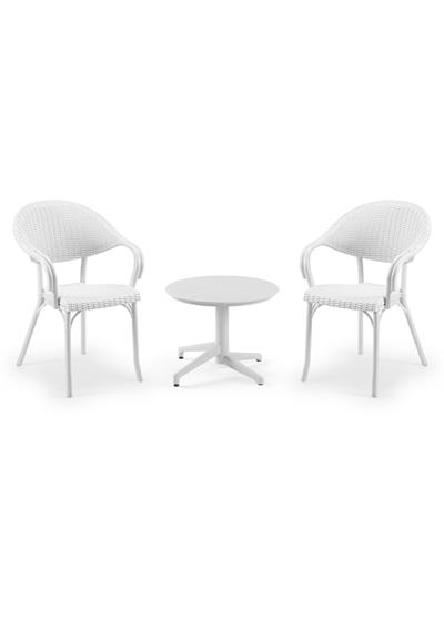 TİLİA MİNİ COFFE SET MOON SEHPA Ø60 YUVARLAK - FLASH-R KOLTUK