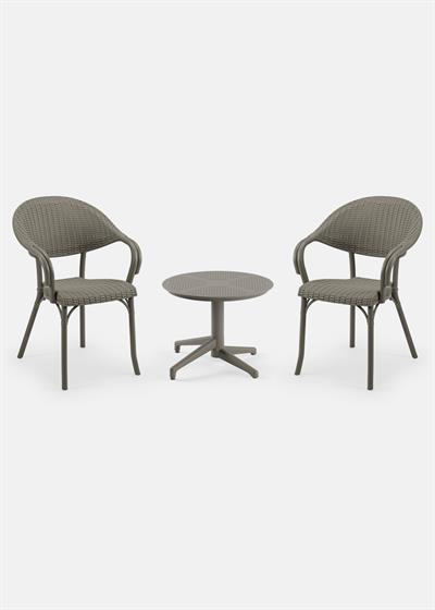 TİLİA MİNİ COFFE SET MOON SEHPA Ø60 YUVARLAK - FLASH-R KOLTUK