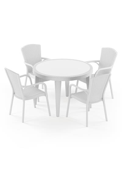 TİLİA OSAKA MASA TAKIMI Ø110 CM YUVARLAK - ROYAL KOLTUK