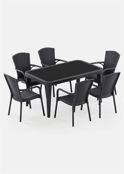 TİLİA OSAKA MASA TAKIMI 90X150 CM DİKDÖRTGEN - ROYAL KOLTUK