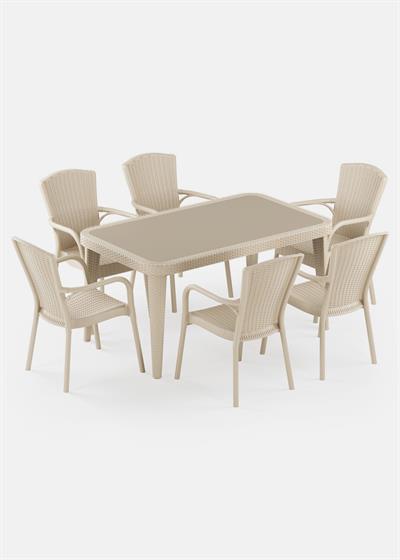 TİLİA OSAKA MASA TAKIMI 90X150 CM DİKDÖRTGEN - ROYAL KOLTUK