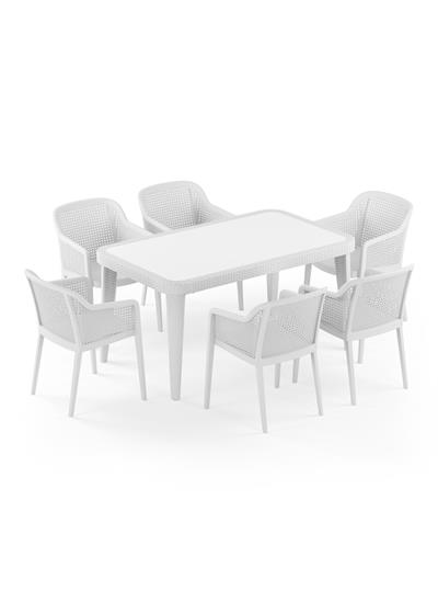 TİLİA OSAKA MASA TAKIMI 90X150 CM DİKDÖRTGEN - OCTA KOLTUK