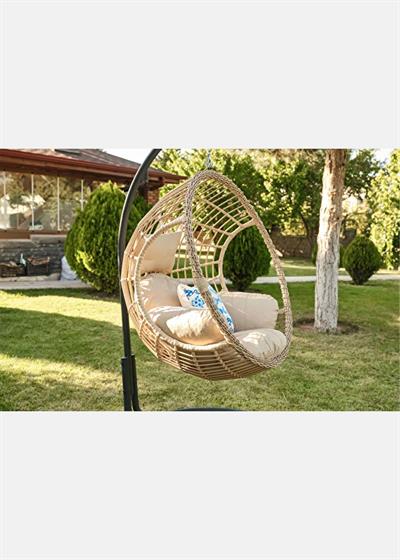 VİCTORİA TEKLİ RATTAN SALINCAK