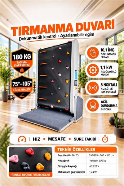 Walke Premium Climbing Pro Tırmanma Duvarı